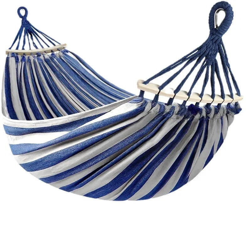 Outdoor Retreat | Camping Hammock with Anti-Roll Design | Durable Canvas for Ultimate Outdoor Relaxation