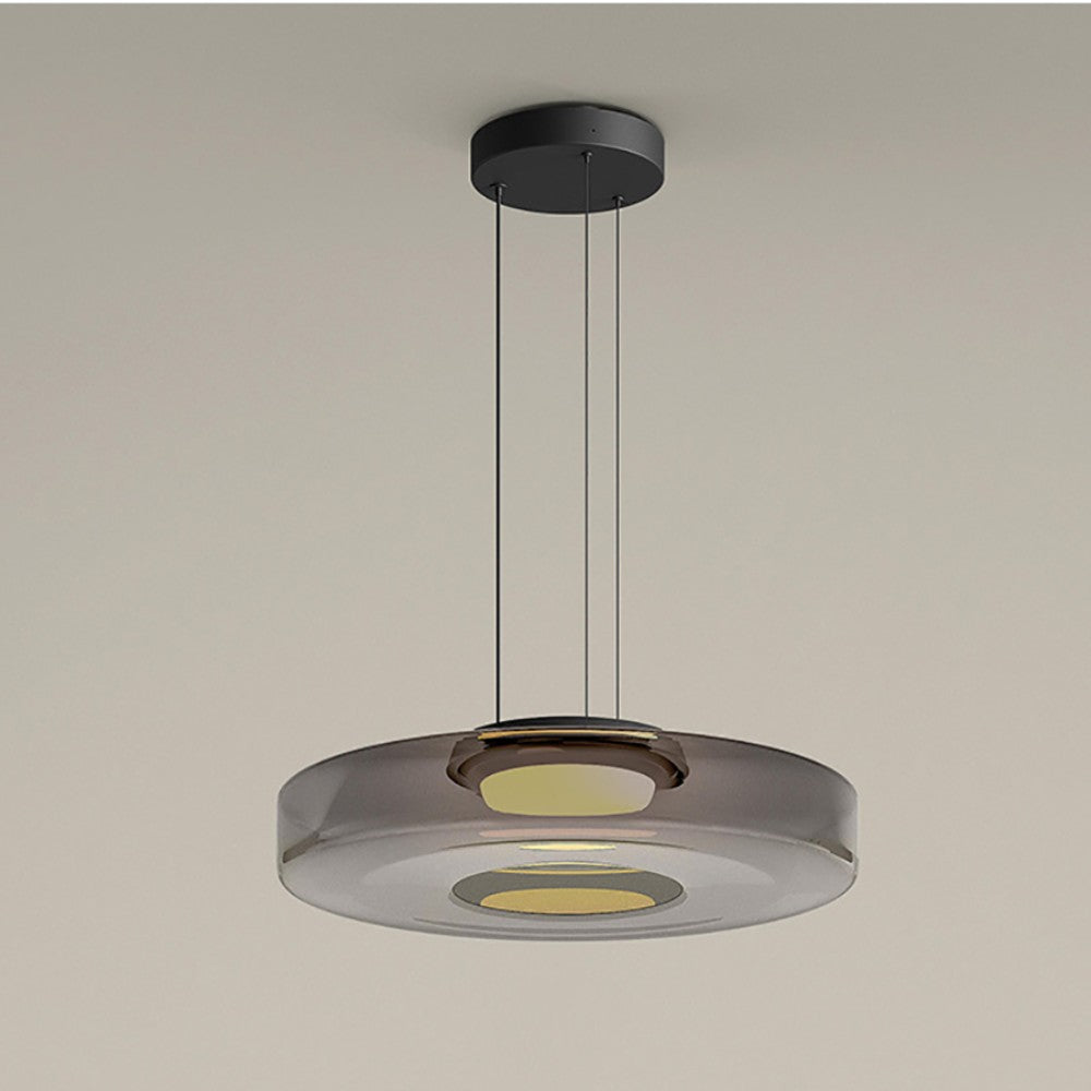 Parallax Collection | Glass Pendant Light with Dynamic Visual Effect | Sculptural Design for Atmospheric Kitchen Lighting
