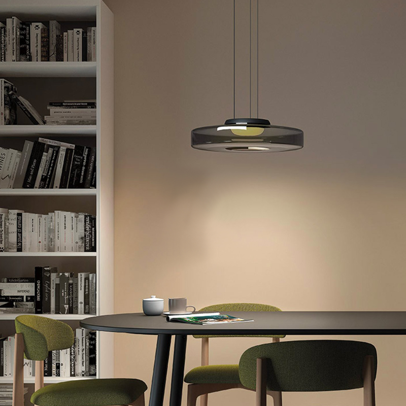 Parallax Collection | Glass Pendant Light with Dynamic Visual Effect | Sculptural Design for Atmospheric Kitchen Lighting