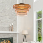 Parallax Collection | Glass Pendant Light with Dynamic Visual Effect | Sculptural Design for Atmospheric Kitchen Lighting