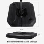 Purple Leaf | Patio Umbrella Base with High Weight Capacity | Durable Design for Stability