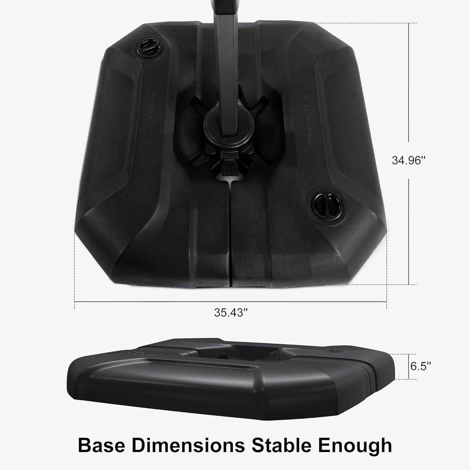 Purple Leaf | Patio Umbrella Base with High Weight Capacity | Durable Design for Stability