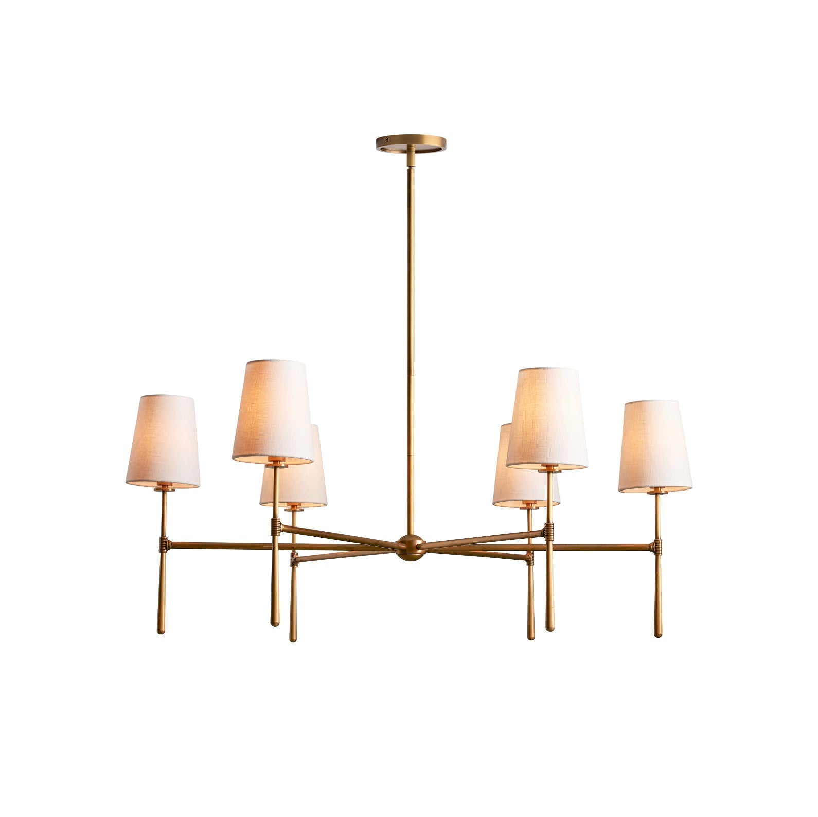 Rhodes Collection | Modern Chandelier Light with Adjustable Height | Elegant Illumination for Dining Rooms