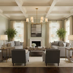 Rhodes Collection | Modern Chandelier Light with Adjustable Height | Elegant Illumination for Dining Rooms