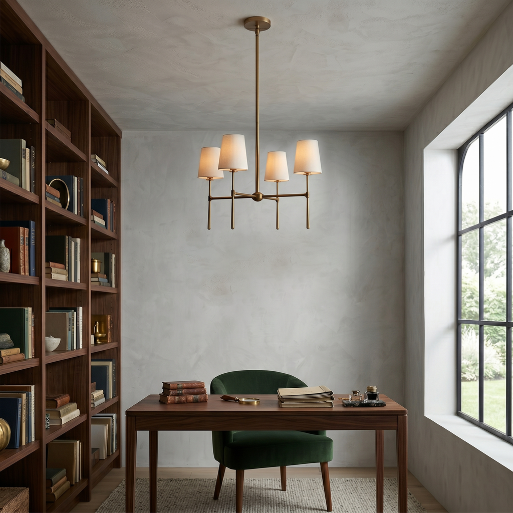 Rhodes Collection | Modern Chandelier Light with Adjustable Height | Elegant Illumination for Dining Rooms