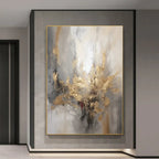 RicherArt | Abstract Canvas Prints with Unique Texture | Hand-Painted Wall Art for Artistic Ambiance