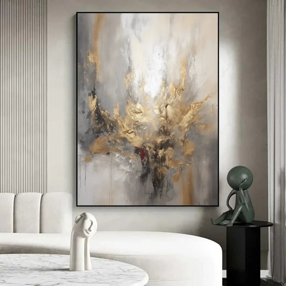 RicherArt | Abstract Canvas Prints with Unique Texture | Hand-Painted Wall Art for Artistic Ambiance