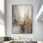 RicherArt | Abstract Canvas Prints with Unique Texture | Hand-Painted Wall Art for Artistic Ambiance