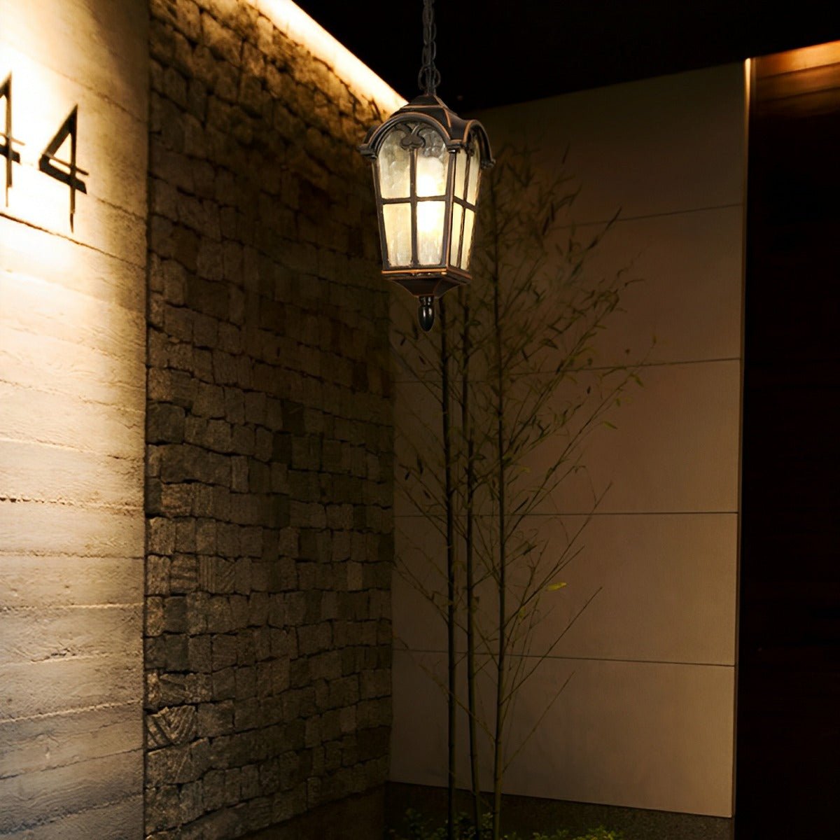 Rustic Lantern Collection | Outdoor LED Pendant Light with Waterproof Design | Vintage Charm for Elegant Outdoor Spaces