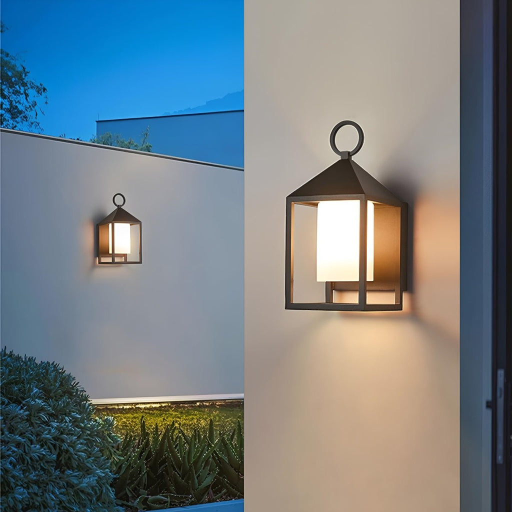 Rustic Lantern | Outdoor LED Porch Wall Light with Waterproof Design | Versatile Sizing for Enhanced Curb Appeal