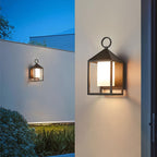 Rustic Lantern | Outdoor LED Porch Wall Light with Waterproof Design | Versatile Sizing for Enhanced Curb Appeal