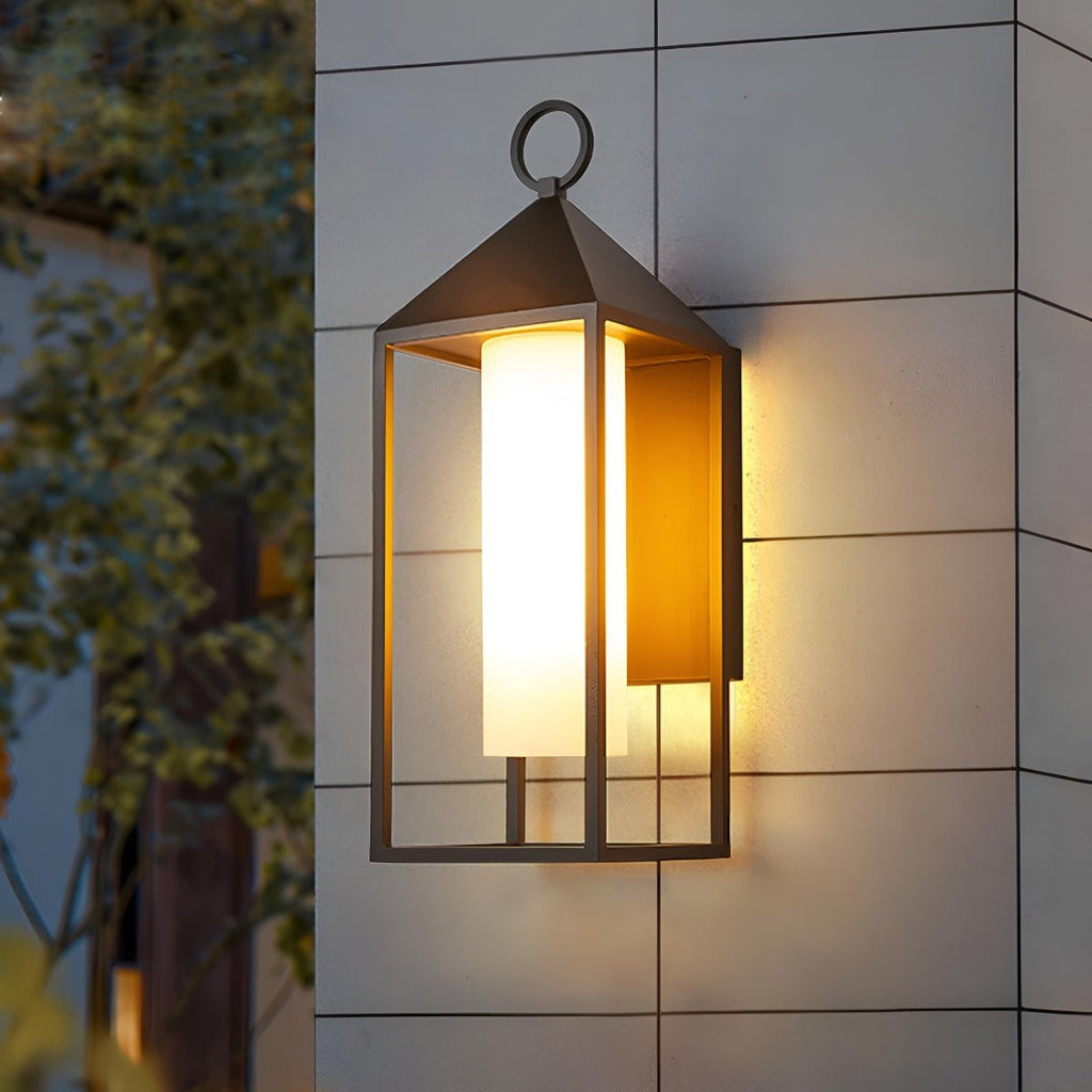 Rustic Lantern | Outdoor LED Porch Wall Light with Waterproof Design | Versatile Sizing for Enhanced Curb Appeal