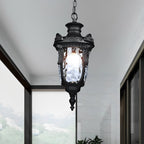 Rustic Outdoor Lantern Lights | Waterproof Pendant Light with Timeless Design for Patios and Porches