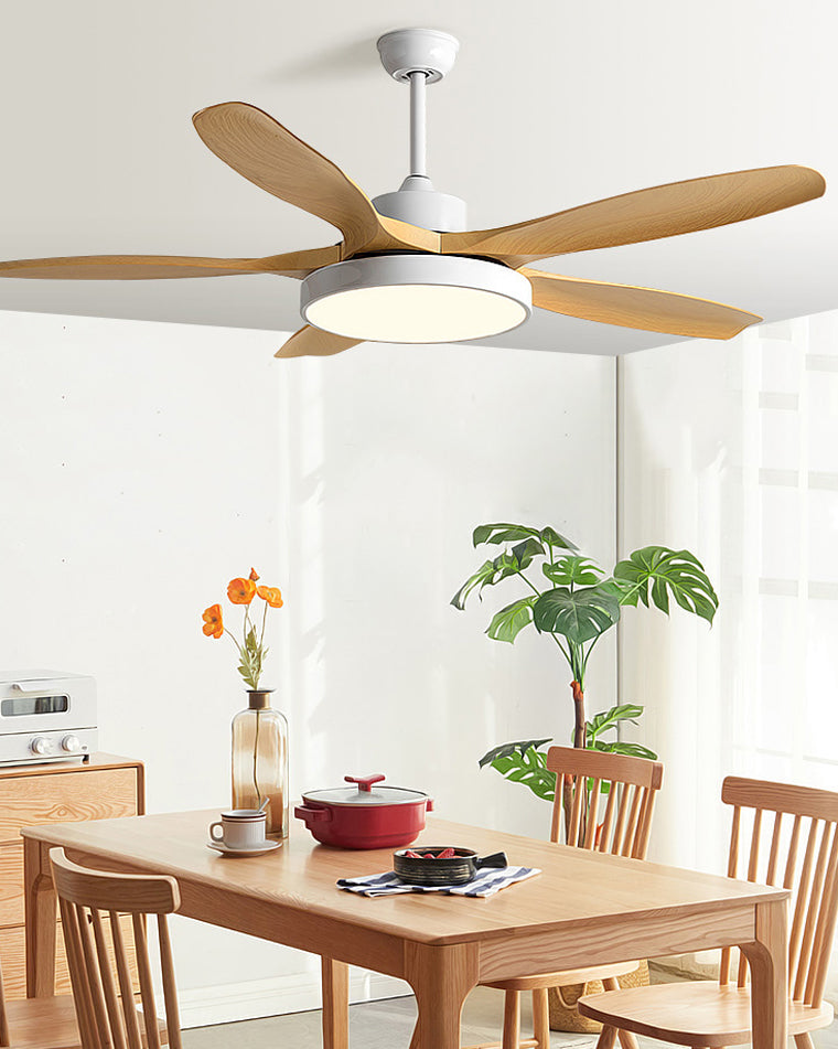 Scandi Style | Reversible Ceiling Fan with LED Light & Quiet Operation | Energy Efficient Design for Year-Round Comfort