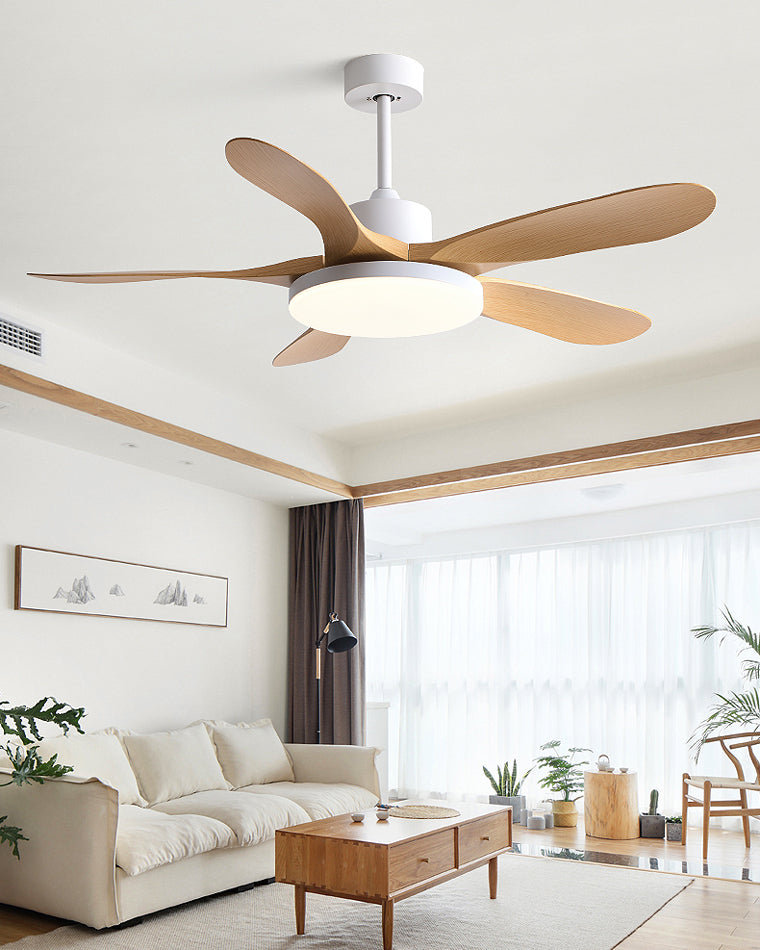 Scandi Style | Reversible Ceiling Fan with LED Light & Quiet Operation | Energy Efficient Design for Year-Round Comfort