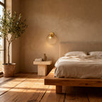 Sculptural Brushed Gold Wall Sconce | Ambient Lighting for Elegant Interiors