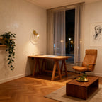 Sculptural Brushed Gold Wall Sconce | Ambient Lighting for Elegant Interiors