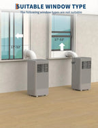 Smart Compact | Portable AC Unit with 8,000 BTU Cooling Power | Efficient Cooling for Rooms Up to 350 Sq.Ft.