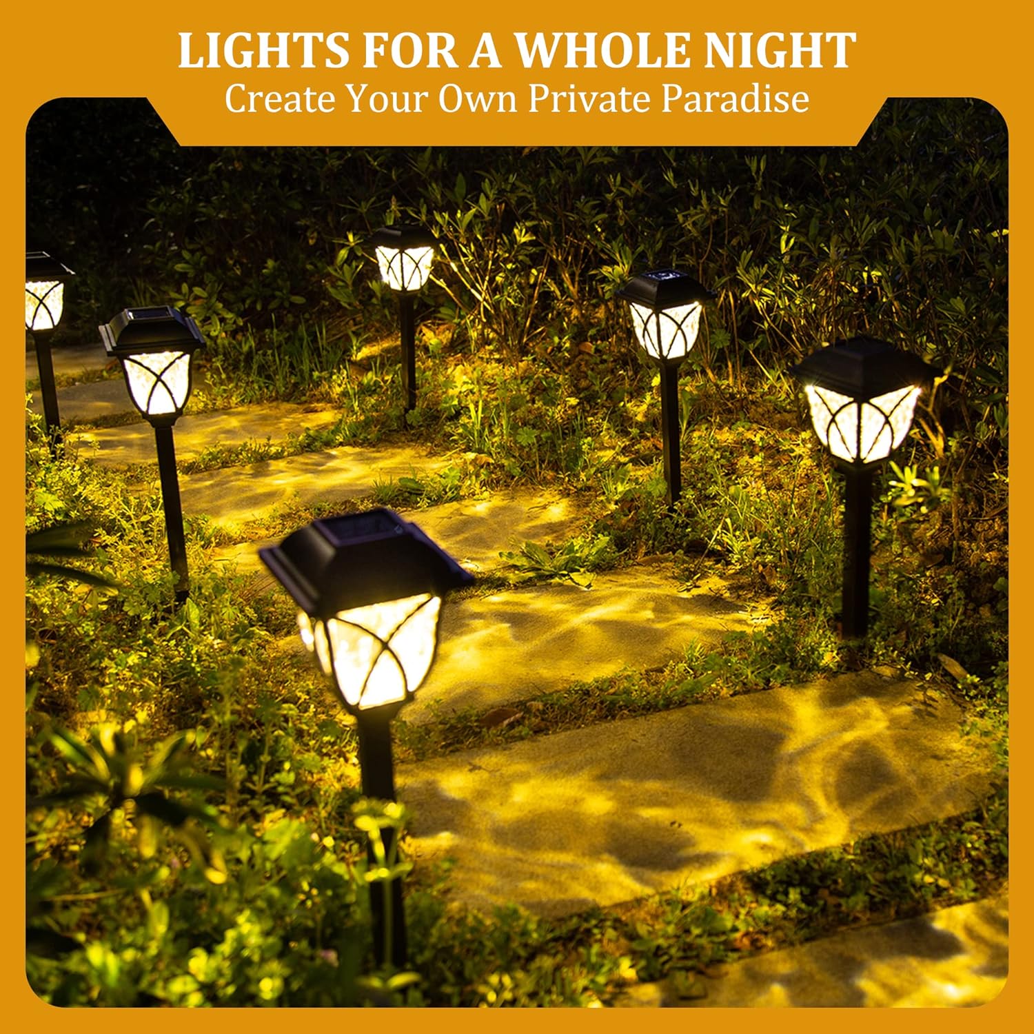 SolarGlow | Solar Pathway Lights with Automatic Dusk Activation | Eco-Friendly Illumination for Gardens and Pathways