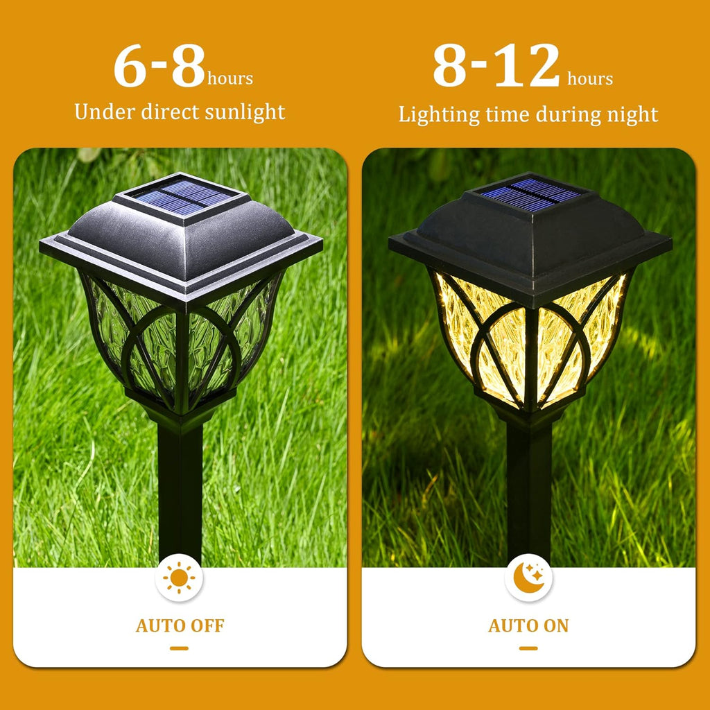 SolarGlow | Solar Pathway Lights with Automatic Dusk Activation | Eco-Friendly Illumination for Gardens and Pathways