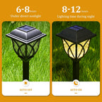 SolarGlow | Solar Pathway Lights with Automatic Dusk Activation | Eco-Friendly Illumination for Gardens and Pathways