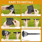 SolarGlow | Solar Pathway Lights with Automatic Dusk Activation | Eco-Friendly Illumination for Gardens and Pathways