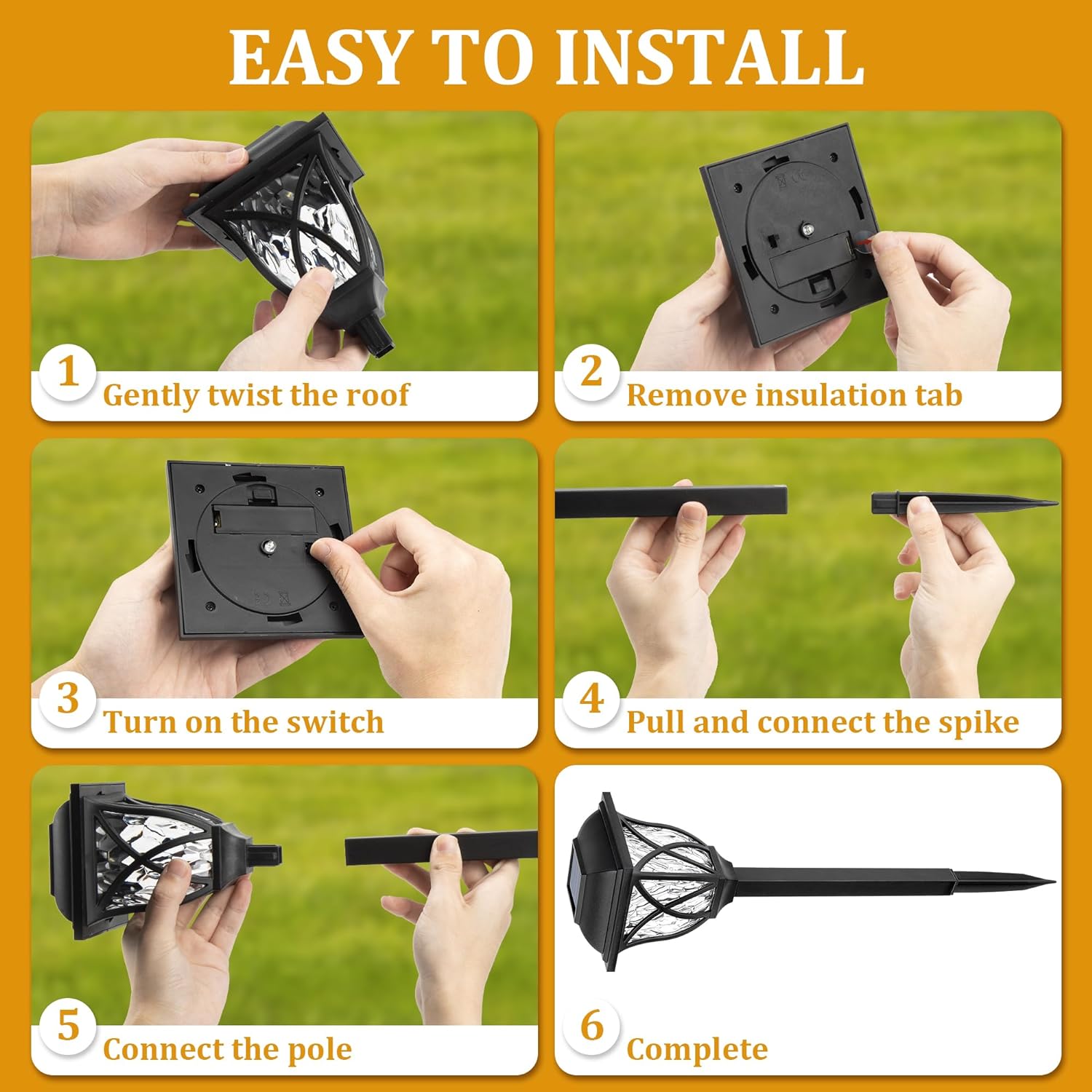 SolarGlow | Solar Pathway Lights with Automatic Dusk Activation | Eco-Friendly Illumination for Gardens and Pathways
