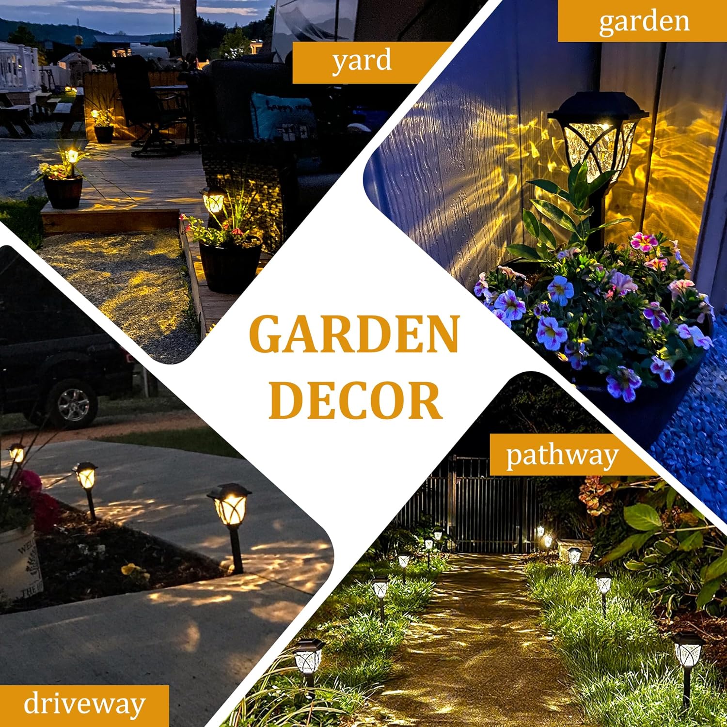 SolarGlow | Solar Pathway Lights with Automatic Dusk Activation | Eco-Friendly Illumination for Gardens and Pathways