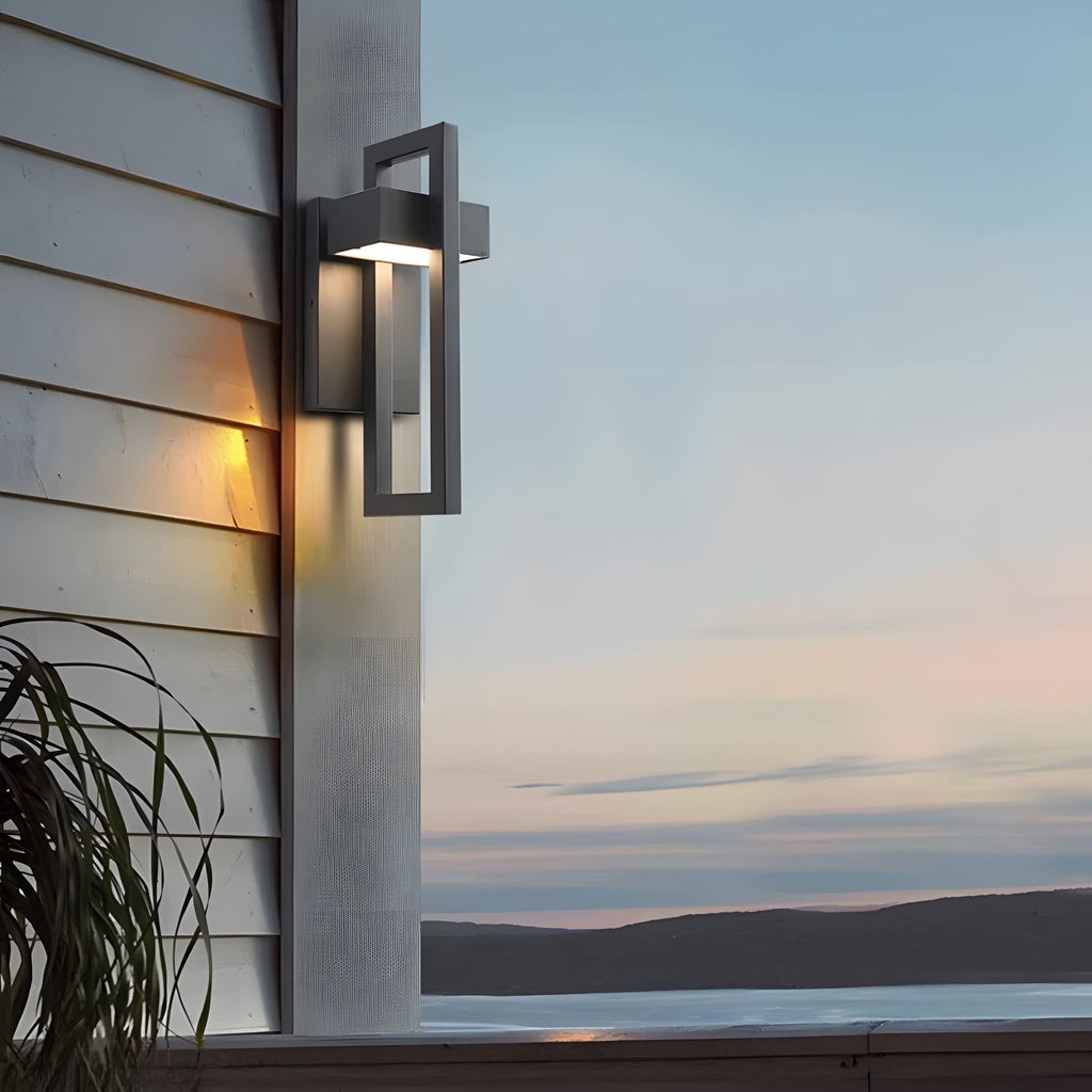 StellarSteel | Outdoor Wall Sconce with LED Illumination & Durable Design | Elegant Lighting for Modern Outdoor Spaces