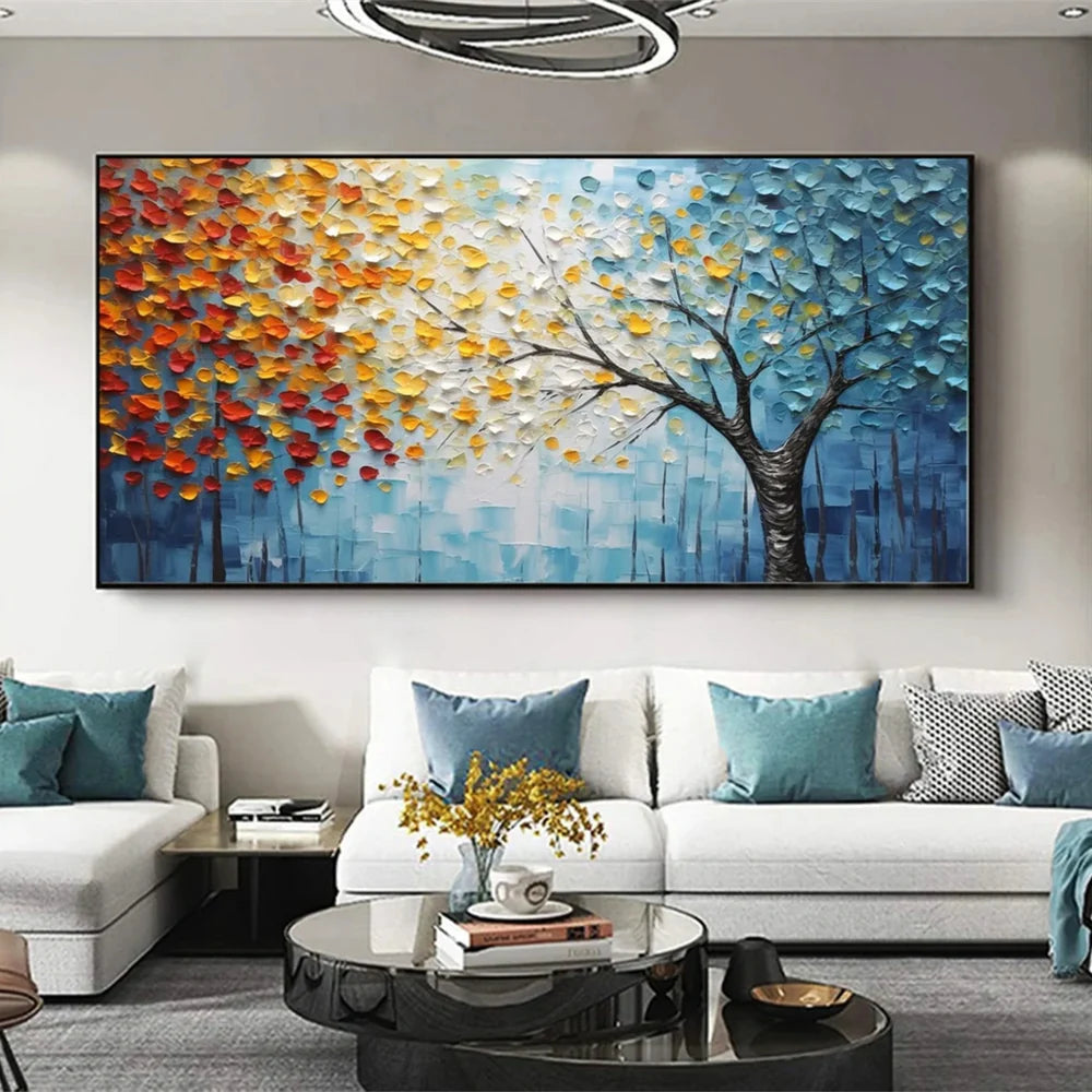 Textured Flower Canvas Prints | Hand-Painted Wall Art for Elegant Home Decor
