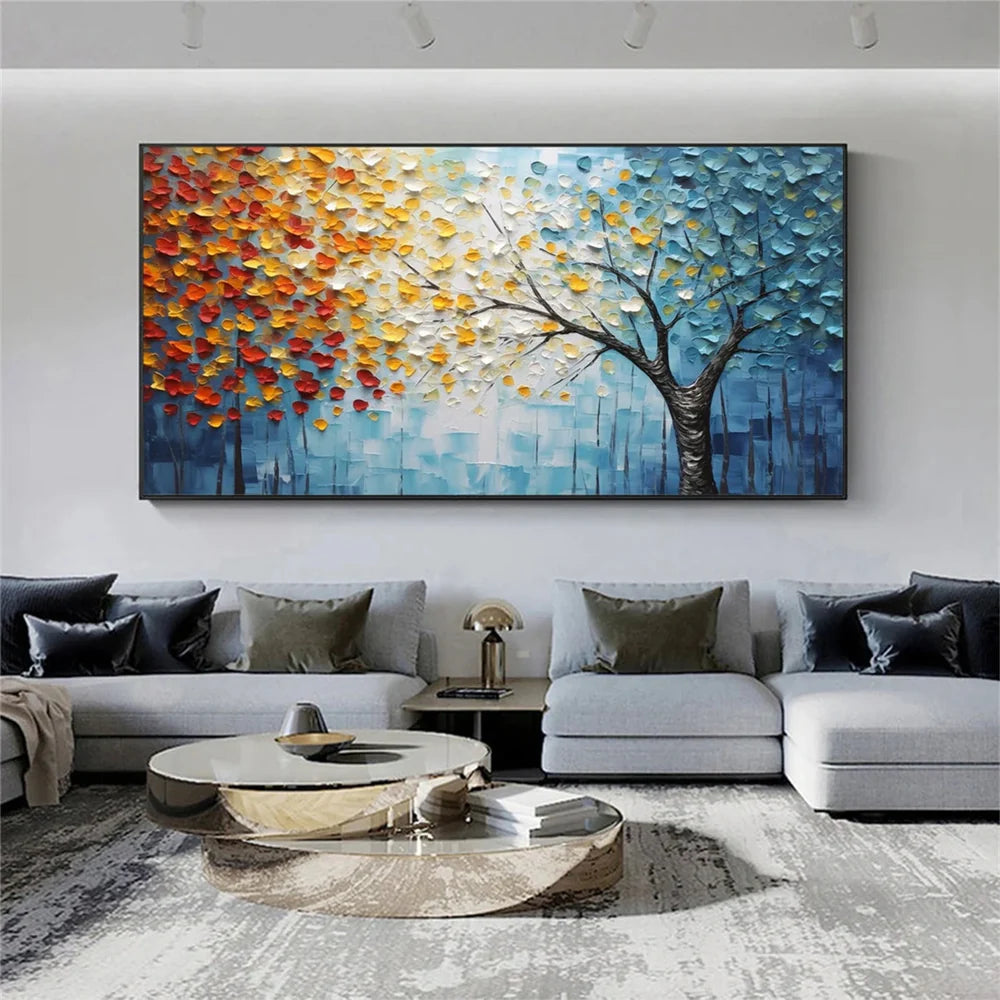 Textured Flower Canvas Prints | Hand-Painted Wall Art for Elegant Home Decor