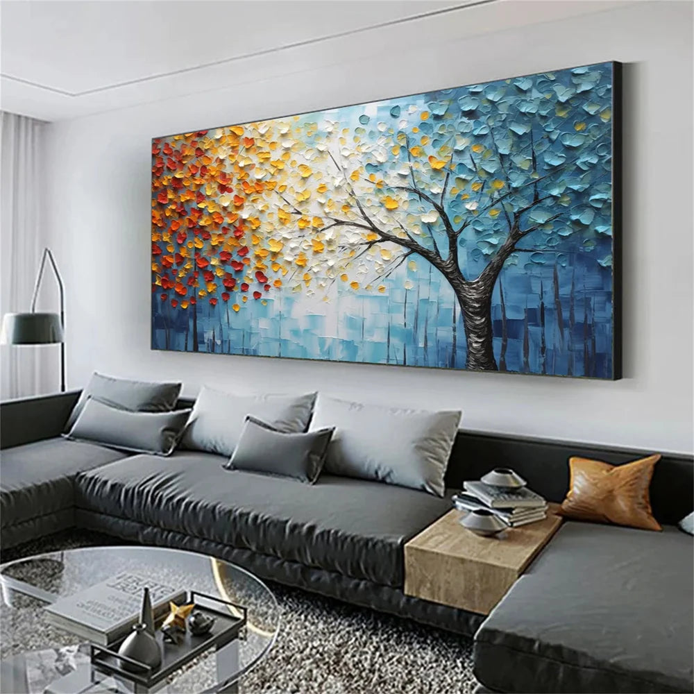 Textured Flower Canvas Prints | Hand-Painted Wall Art for Elegant Home Decor