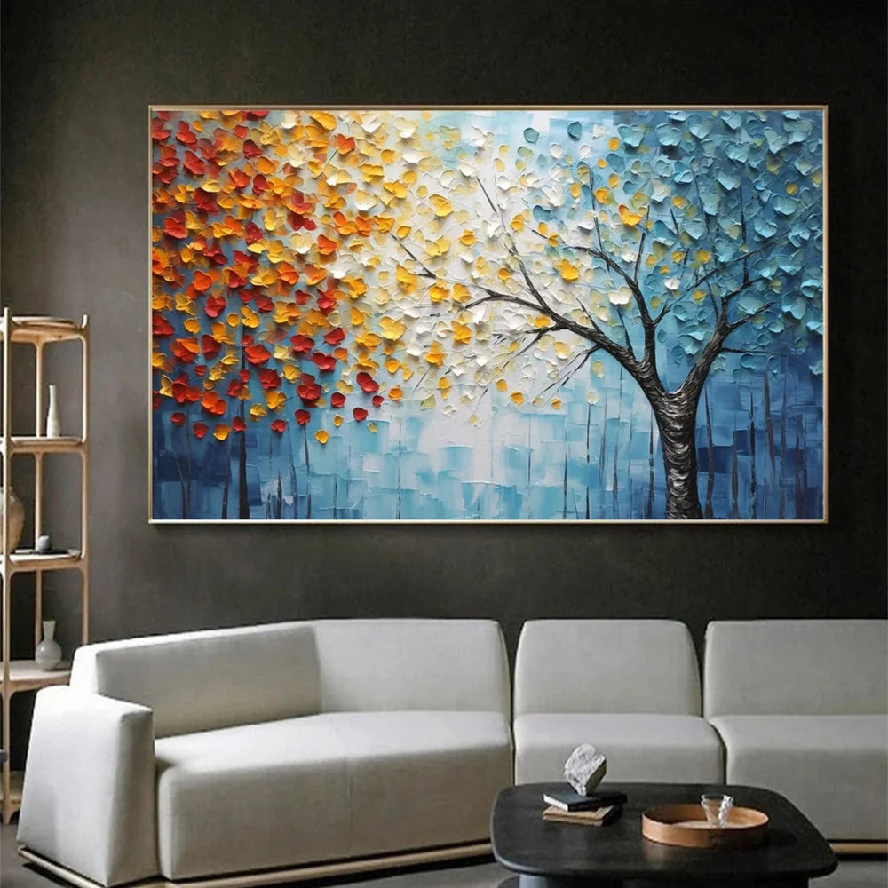 Textured Flower Canvas Prints | Hand-Painted Wall Art for Elegant Home Decor