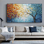 Textured Flower Canvas Prints | Hand-Painted Wall Art for Elegant Home Decor