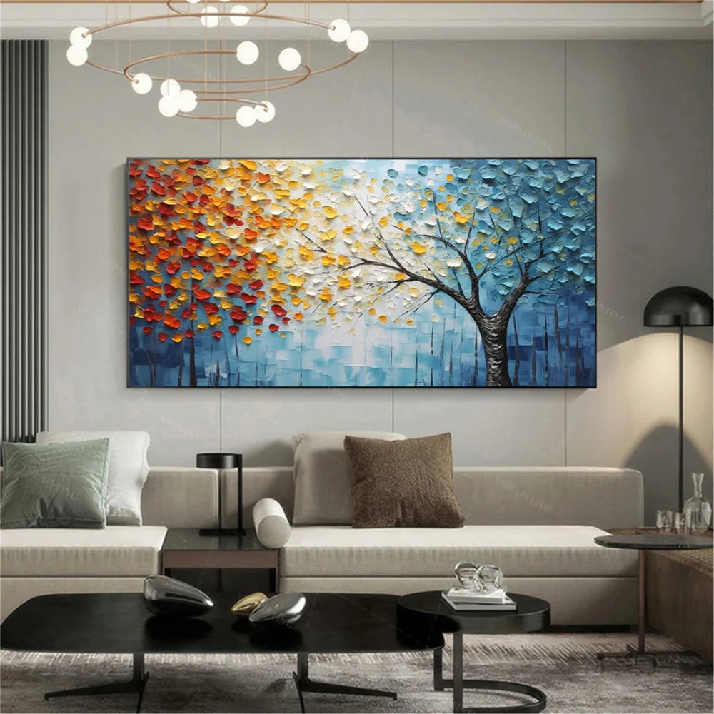 Textured Flower Canvas Prints | Hand-Painted Wall Art for Elegant Home Decor