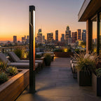 Tiixo | Modern LED Outdoor Pole Light with Warm Illumination | Sleek Design for Pathways and Patios