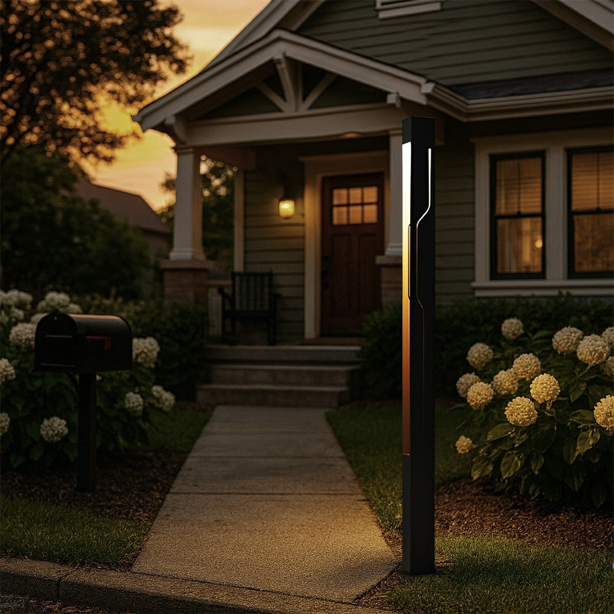 Tiixo | Modern LED Outdoor Pole Light with Warm Illumination | Sleek Design for Pathways and Patios