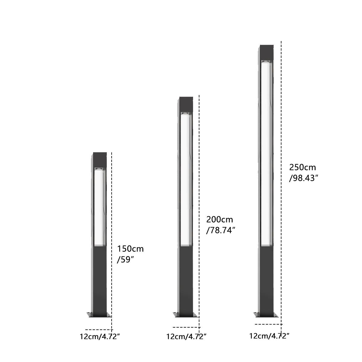 Tiixo | Modern LED Outdoor Pole Light with Warm Illumination | Sleek Design for Pathways and Patios