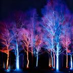 Tiixo | Waterproof RGB LED Outdoor Landscape Spot Lights with Color-Changing Effects | Versatile Lighting for Gardens and Patios