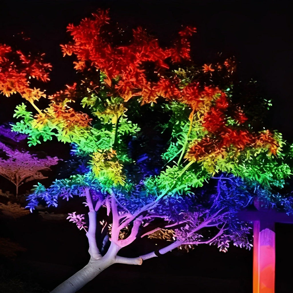 Tiixo | Waterproof RGB LED Outdoor Landscape Spot Lights with Color-Changing Effects | Versatile Lighting for Gardens and Patios