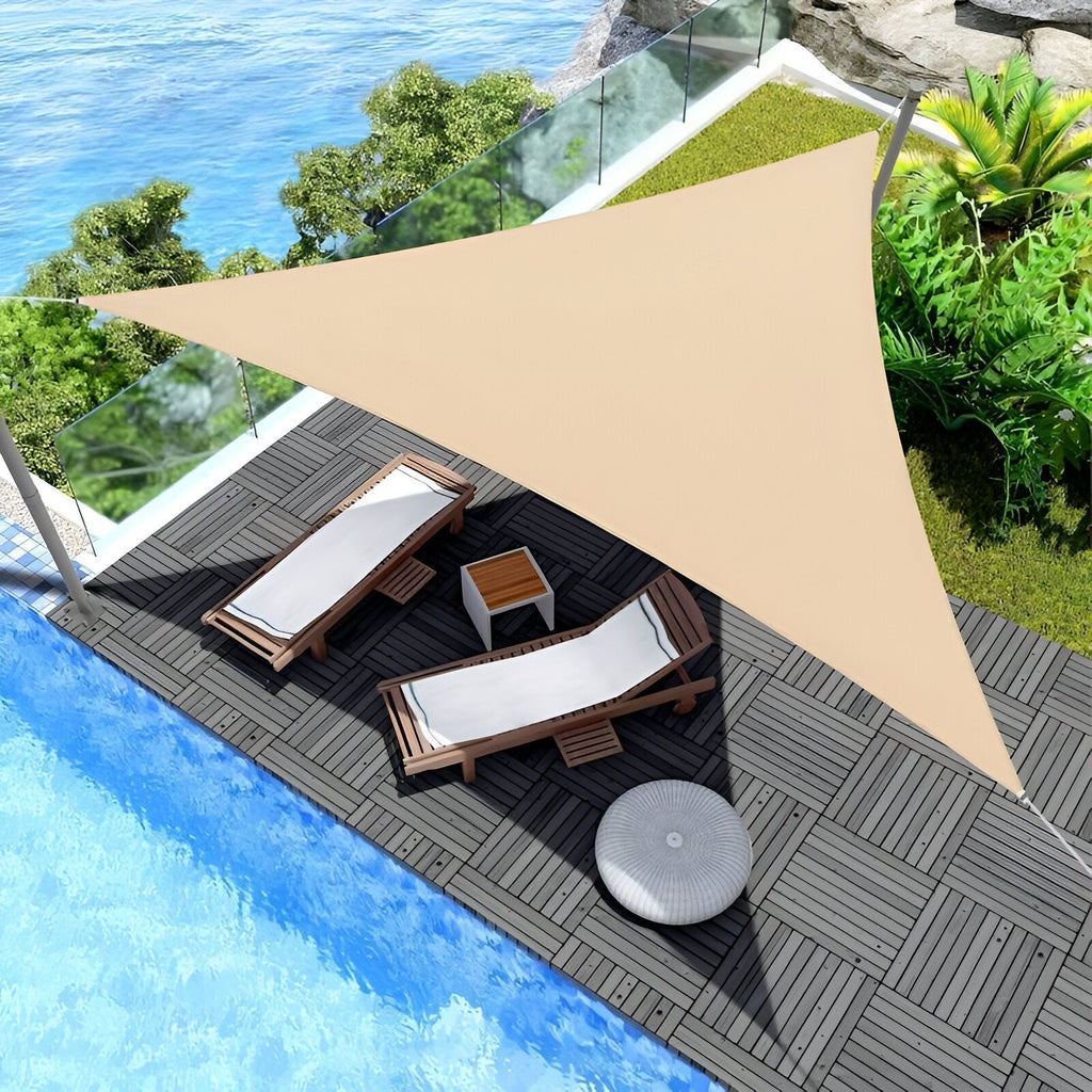 TriBlocker | Triangle Shade Sail with Waterproof UV Protection | Stylish Outdoor Sun Shade for Relaxation