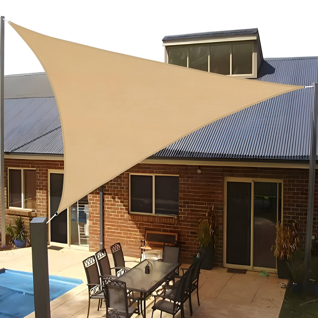TriBlocker | Triangle Shade Sail with Waterproof UV Protection | Stylish Outdoor Sun Shade for Relaxation