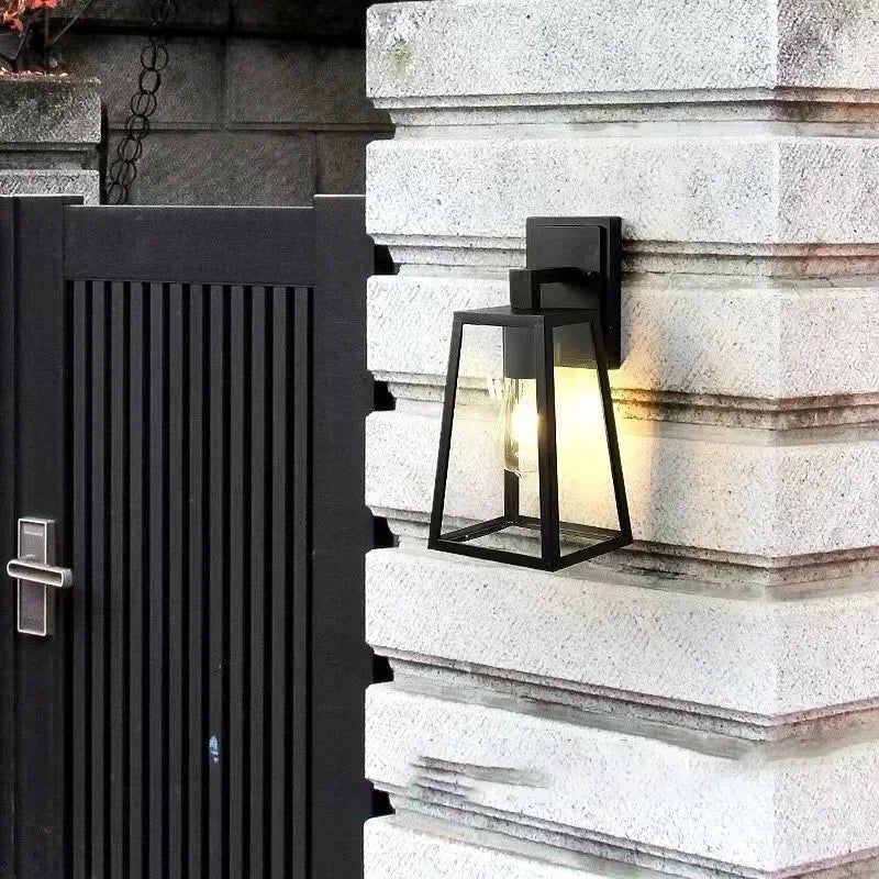 Verona | Outdoor Wall Lamp with Geometric Glass & Waterproof Design | Elegant Lighting for Modern Exteriors