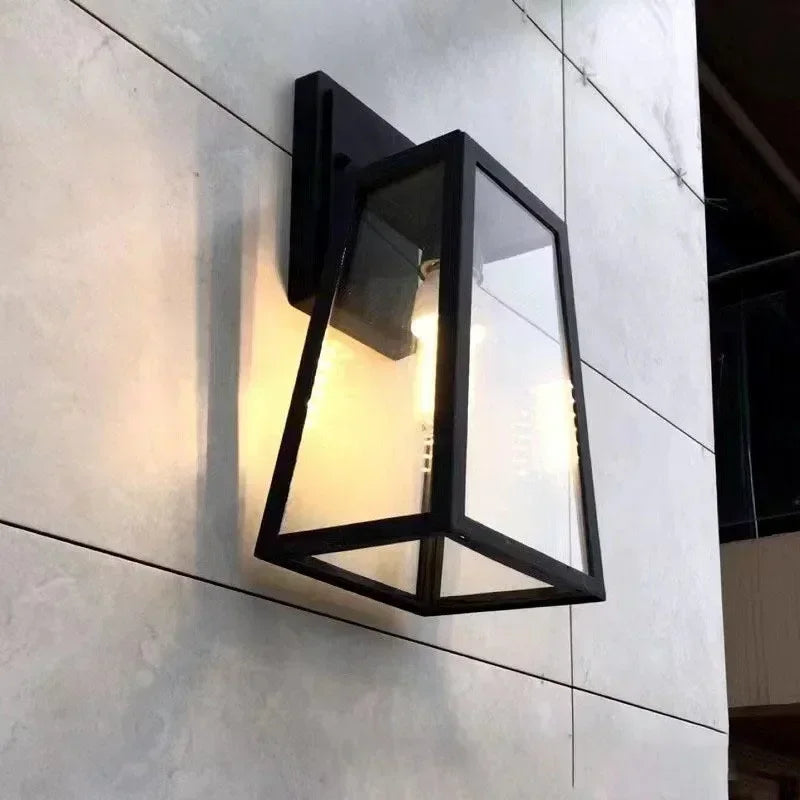 Verona | Outdoor Wall Lamp with Geometric Glass & Waterproof Design | Elegant Lighting for Modern Exteriors