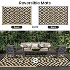 Versatile Outdoor Rug | Waterproof Indoor Outdoor Mat with Non-Slip Surface | Reversible Design for Easy Maintenance and Durability