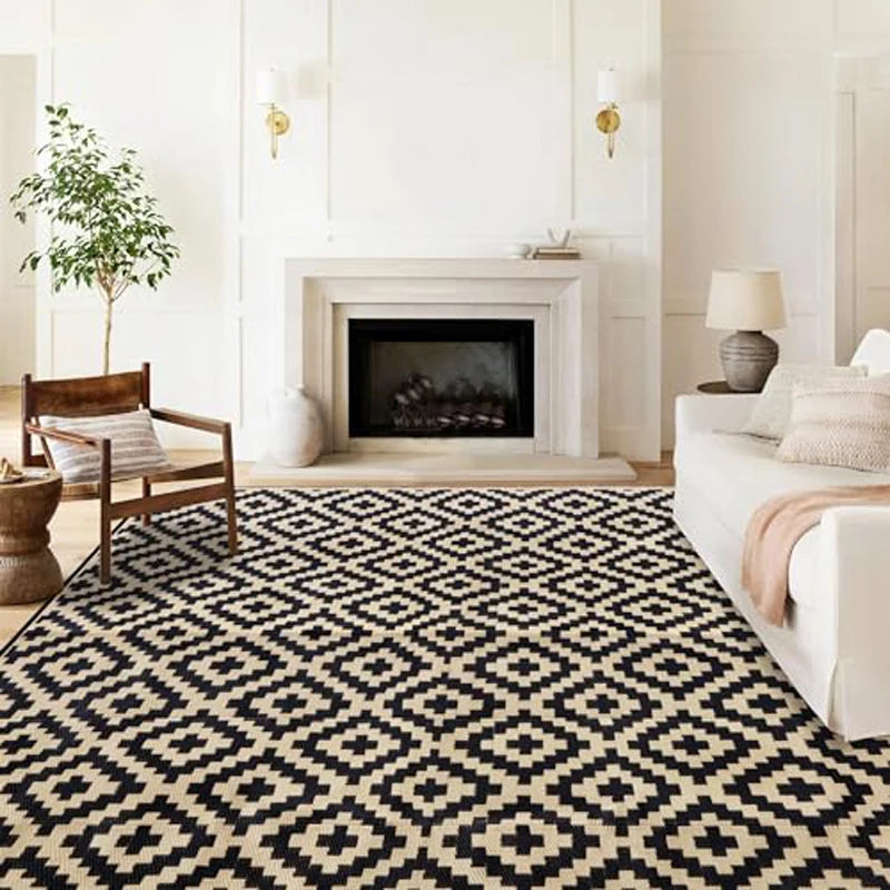 Versatile Outdoor Rug | Waterproof Indoor Outdoor Mat with Non-Slip Surface | Reversible Design for Easy Maintenance and Durability