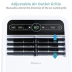 Versatile Portable AC Unit | 8,000 BTU Cooling & Dehumidifier for Year-Round Comfort