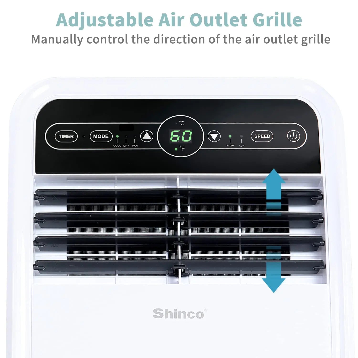 Versatile Portable AC Unit | 8,000 BTU Cooling & Dehumidifier for Year-Round Comfort
