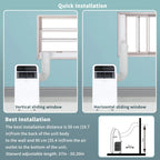 Versatile Portable AC Unit | 8,000 BTU Cooling & Dehumidifier for Year-Round Comfort
