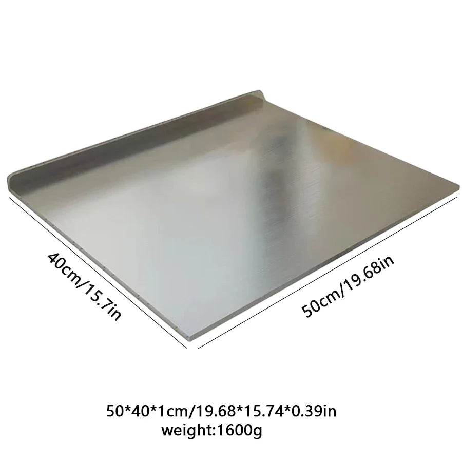 Versatile Stainless Steel Cutting Board with Double-Sided Design | Large & Easy to Clean for Efficient Food Preparation